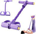 Multifunctional Pedal Resistance Band, 8 Tube Stretch Band with Handle, Upgrade Heavy-Duty TPE Tubes with 300% Stretch, Shaping Exercise Equipment for Abdominal, Leg, Arm and Back Slimming Training