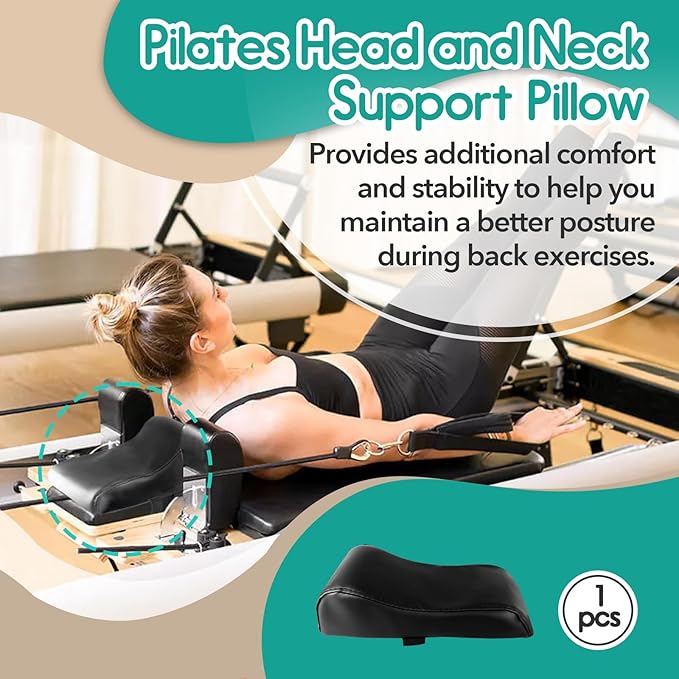 Pilates Reformer Head and Neck Support Pillow - Essential Pillow Pilates Cushion - Add-On for Enhanced Pilates Workout - Pilates Cushion Pillow for Home Gym Training