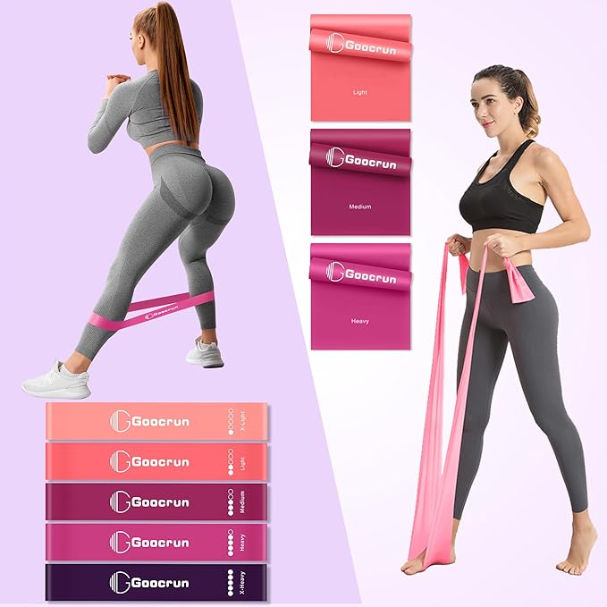 Pilates Ring Set Exercise Equipment, with Exercise Resistance Bands Set, Pilates Ball, Sliding Disks. Portable Home Gym - with Fitness Guide Poster