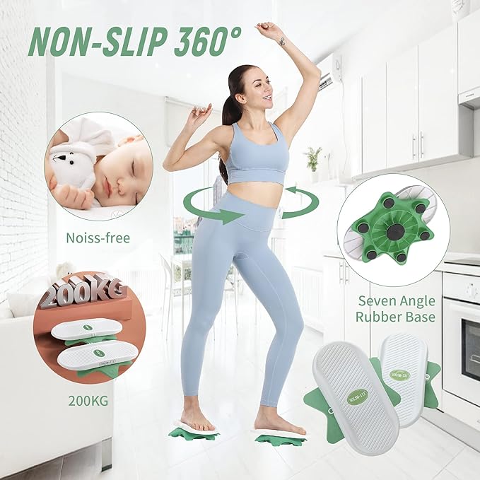 Ab Twister Board,Twister Exercise Board,Waist Twisting Disc-Ab Board Exercise,Twisting Stepper,Waist Trainer Trimmer,Ab Board-for Ab Exercise Abs Core,Slimming Waist Full Body Toning Workout Home Gym