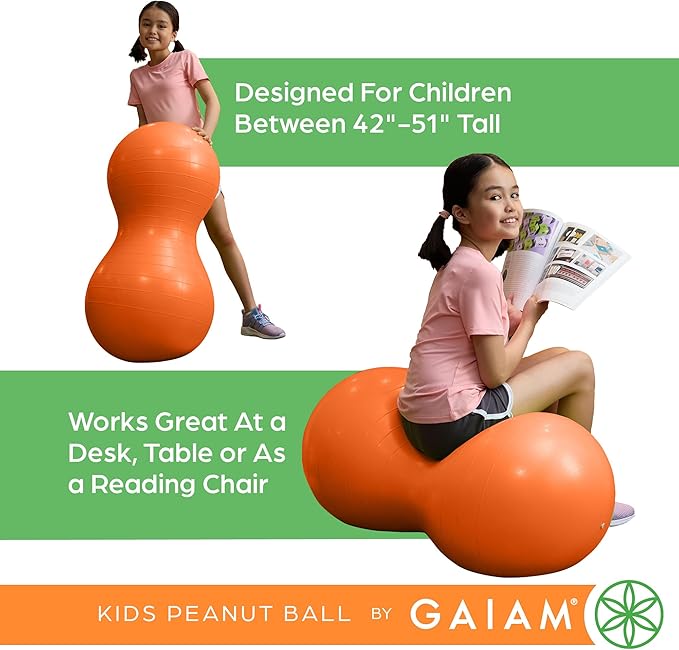 Active Seat Peanut Shaped Bounce Desk Chair, Exercise Yoga Balance Sitting Ball