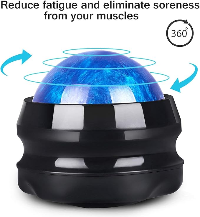 Solacium Manual Massage Roller Ball - Massager and Therapy Tool for Sore Muscles, Shoulders, Arms, Neck, Back, Feet, Body, Deep Tissue, Stiffness, Joint Pain, Stress Relief