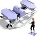 Rock Stepper Side to Side Low Impact Stair Stepper,Quiet Steppers for Exercise at Home with Resistance Bands & Non-Slip Mat – Exercise Step Balance Board Workout Equipment for Apartment & Living Room