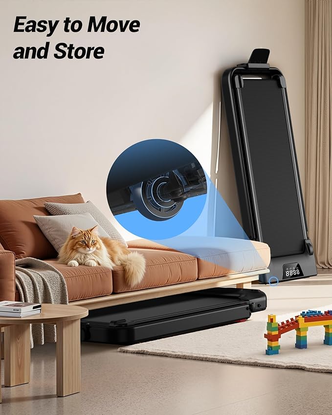 CURSOR FITNESS 3-in-1 Walking Pad Treadmill with 15% Incline 0.6-6.2MPH Foldable Quiet Walking Pad for Home Office 2.5HP Under Desk Compact Treadmill with 300LBS Capacity