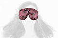 Handmade Weighted Sleep Eye Mask Yoga Pillow - Flax Seed Fill - Lavender Scented - Chocolate Ginkgo - TEMFL-CG