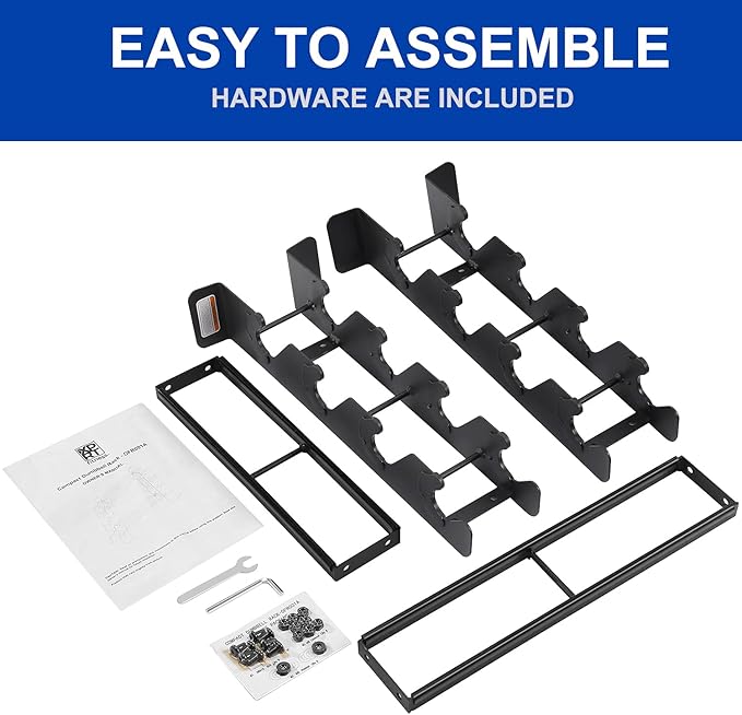 XPRT Fitness Compact Heavy Duty Dumbbell Rack | 400 lbs Capacity 2-Tier Steel Frame | Fits 5–30 lb Dumbbells | Space-Saving A-Frame Design for Home Gym