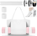 Yoga Bag Set for Women Including Yoga Mat Tote Bag, Booty Resistance Bands, Non Slip Sports Socks Silicone Ties for Pilates Travel Workout Office Home Gym