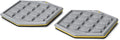 SKLZ Slidez Dual-Sided Exercise Glider Discs for Core Stability Exercises for Hands & Feet, Court Use, grey