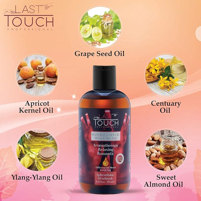 Aphrodisiac Massage Oil - Massage Oils for Date Night - Massage Oil for Massage Therapy - Aromatherapy Oil for Intimate Moments - Aphrodisiac Massage Oils 8.45 Fl Oz.