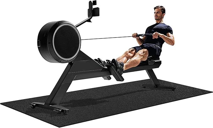 Treadmill Mat 96"x36", WERCHO Walking Pad Mat for Carpet Hardwood Floors 6mm Heavy-Duty Exercise Equipment Mat for Rowing Machine, Treadmil Pad, Spin Bike, Elliptical Trainer, Home, Gym