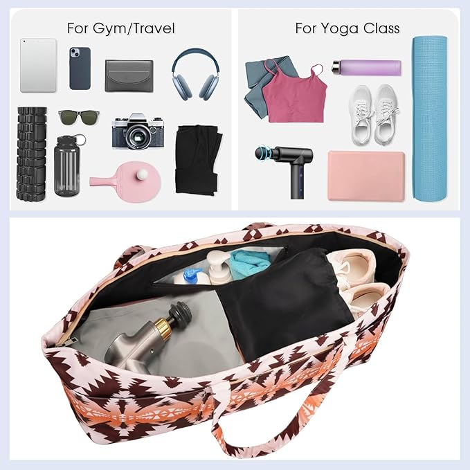 Yoga Mat Bag Yoga Mat Carrier with Shoes Compartment & Wet Pocket Pilates Bag with Zipper Pockets & Yoga Mat Holder Strap Yoga Bags and Carriers Fits All Your Stuff