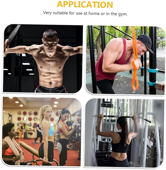 POPETPOP 2pcs Ergonomic Tension Rope Accessories Fitness Equipment Handles Gym Handles for Cables Strength Training Equipment