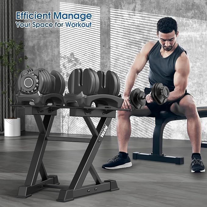 Adjustable Dumbbell Rack Weight Rack Heavy Duty, Home Gym Dumbbell Storage Stand Holder