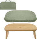 Meditation Bench, Ergonomic Design, Sustainable Bamboo with Folding Kneeling Meditation for The Perfect Posture Meditation Cushion, Meditation Stool, Prayer Bench, Meditation Chair, Yoga Stool (green)
