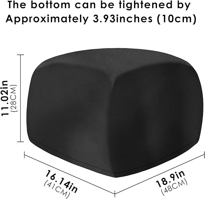 Under Desk Elliptical Cover - Oxford PVC Waterproof & Ellipse Leg Exerciser Case Compatible with YOSUDA YSD-ME/ANCHEER Under Desk Elliptical Machine (Black)