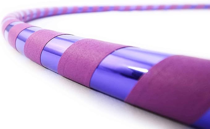 Weighted Beginner Fitness Hula Hoop for Adults - Exercise Hoop for Weight Loss & Core Workout - Large Diameter Hoop for Easy Learning - Handmade in USA - Multiple Sizes & Colors