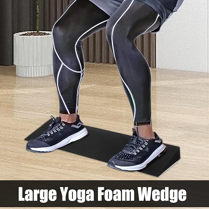 Yoga Wedge for Feet, EVA Muscle Stretching Block, Yoga Foam Wedge Fitness Support for Athletes Seniors Beginners Workout Enthusiasts Studio Home Living Room, Improve Flexibility, Alignment