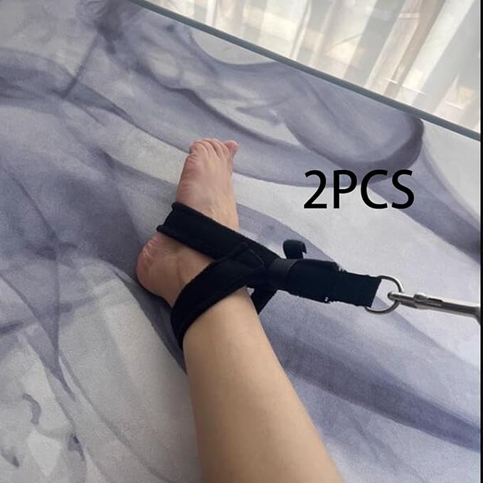 2 Pieces Pilates Straps Fitness Belts Equipment Strength Training Y Loops Reformer Strap Yoga Straps for Workout Men Home Gym