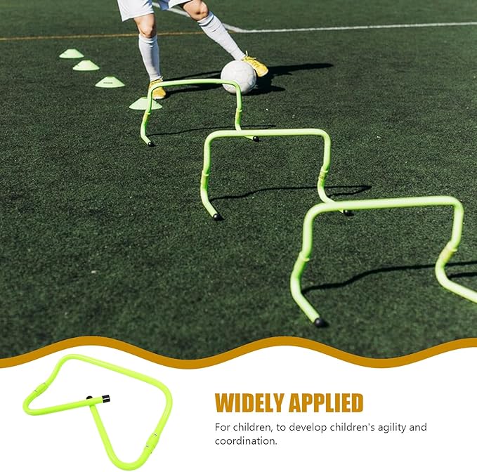 Zerodeko Sports Hurdles Adjustable Height PVC Plastic Agility Training Hurdles for Football Practice