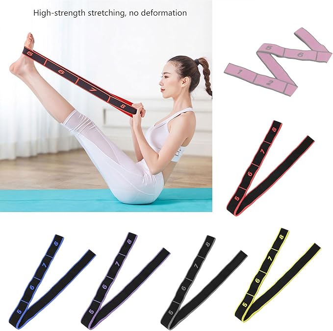 Elastic Stretching Strap Fitness Band Pilates Stretch Band Stretch Resistance Elastic Exercise Resistance Fitness Strap Yoga