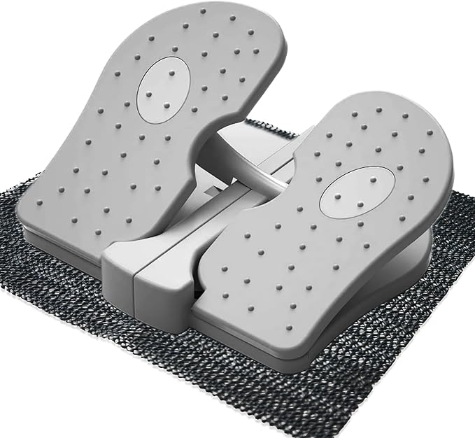 Foldable Leg Exerciser: Portable Foot Pedal Exerciser for Seniors Under Desk Foot Pedal Exerciser Stepper Exercise for Leg Muscles Relieves Varicose Veins Physical Therapy Aid