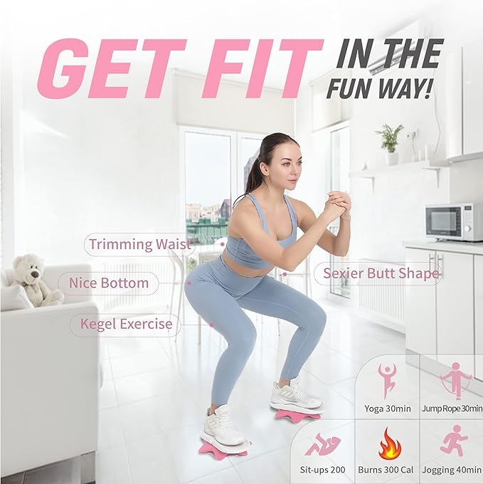 Ab Twister Board,Twister Exercise Board,Waist Twisting Disc-Ab Board Exercise,Twisting Stepper,Waist Trainer Trimmer,Ab Board-for Ab Exercise Abs Core,Slimming Waist Full Body Toning Workout Home Gym