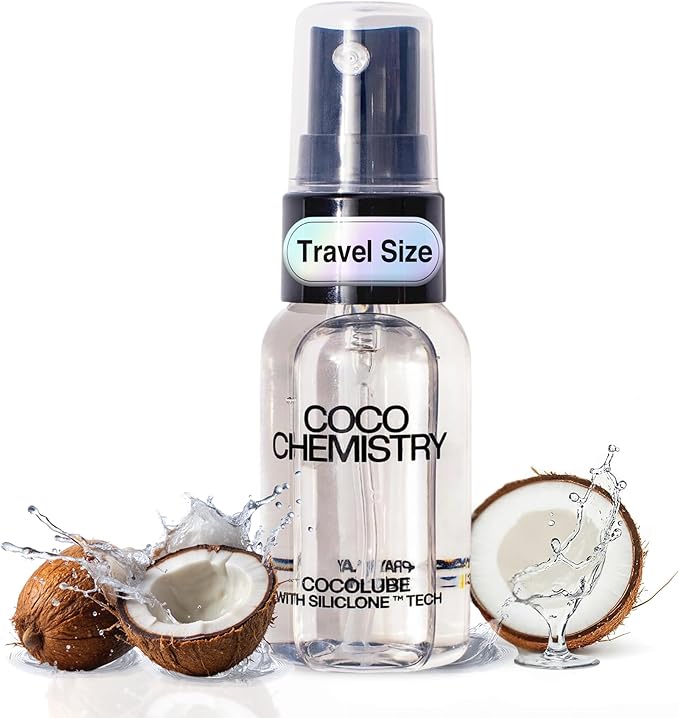 Cocolube Spray - 1oz Coconut Oil Hydrating Body and Massage Oil with SiliCLONE Technology, Lightweight, Non-Greasy Moisturizer for Skin and Hair, Silicone-Free, Travel Size, Ultimate and Comfort