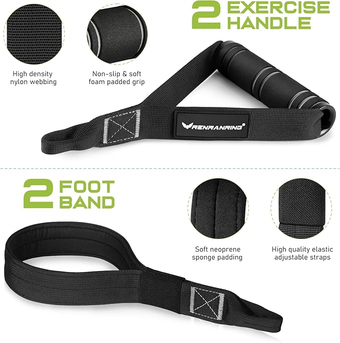 Pilates Bar Kit with Resistance Bands, Multifunctional Pilates Bar for Women & Men with Heavy-Duty Metal Adjustment Buckle, Pilates Home Equipment for Full BodyWorkouts