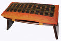 Meditation Bench & Cushion Set - Folding Seiza - Global Weave Saffron