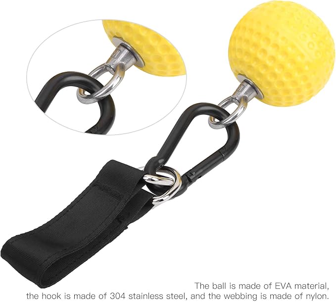Pull Up Grips Ball, Household Fitness Equipment, EVA & Stainless Steel, 1 Pair – Enhanced Non - Slip Arm Strength Training, Easy Attachment, Ideal for Home Workouts
