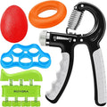 roygra Grip Strength Trainer (5 Pack), Forearm Strengthener, Hand Strengthening Devices, Hand Exercisers for Strength, Finger Strengthener, Wrist Exerciser, Baseball Climbing Calisthenics Basketball