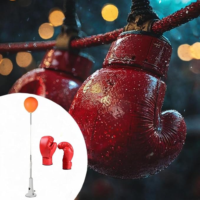 Boxing Reaction Ball Boxing Gear Improve Hand Eye Coordination, Punching Ball Boxing Speed Ball for Home Gym, Fitness, MMA