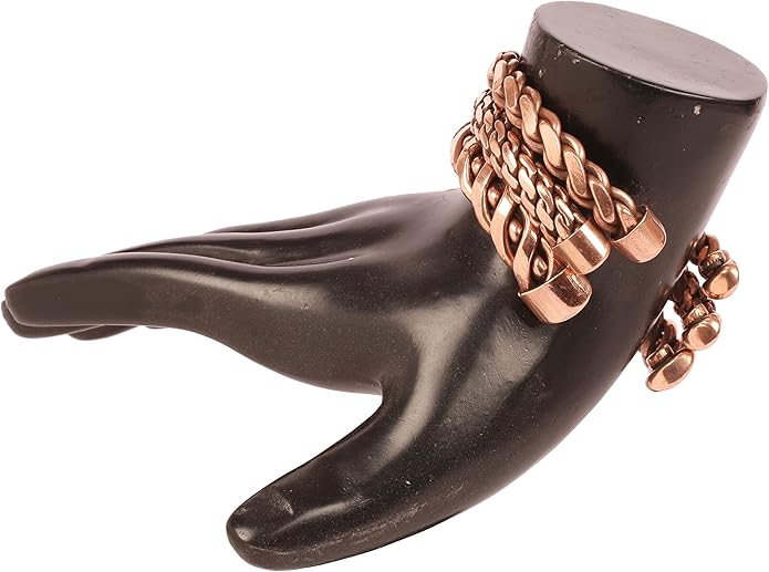 Copper Bracelet Tibetan Style. Hand Forged with Solid and High Gauge Copper Jewelry Cuff for Women Men. Combo of Different Designs