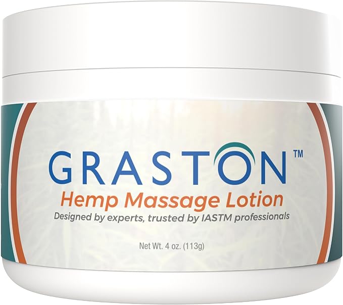 Graston Hemp Massage Cream 4oz – Hydrating Hemp Cream for Relaxation & Soft Skin - Pack of 1
