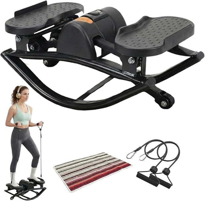 Rock Stepper,Portable Rocking Stepper Machine, Home Fitness Equipment,Built-in Counter,Protects Knees and Joints, Weight Capacity: 330 lbsLightweight and Compact, Apartments