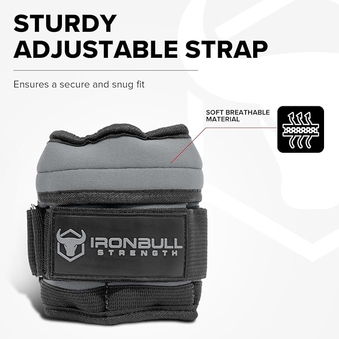 Adjustable Ankle Weights (10lbs/Pair) - Weighted Ankle Weight for Walking, Gym and Exercise - 2, 4, 6, 8, 10 LB Leg Weight Set with Straps for Women and Men - 1-5 lbs Each Ankle Adjustable for Weight Lifting