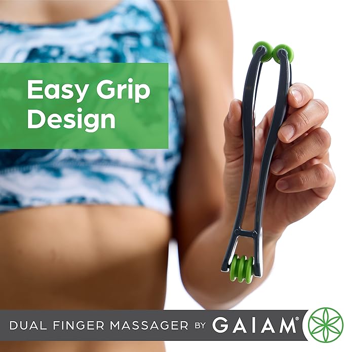 Gaiam Finger Massager Dual-Sided Hand