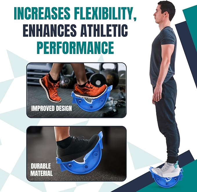 Foot & Calf Stretcher – Premium Stretcher for Plantar Fasciitis, Achilles Tendonitis Relief – Foot Rocker with Durable, Slip-Resistant Design - Stretch Guide for Effective Leg Flexibility