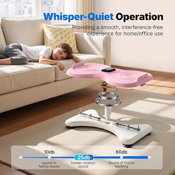 MERACH Waist Twister Machine Exercise, Waist Twister Fitness Tool with Display Counter, Exercise Twist Board for Slim Waist and Belly Fat, Noiseless Home Gym Workout Equipment for Women & Men