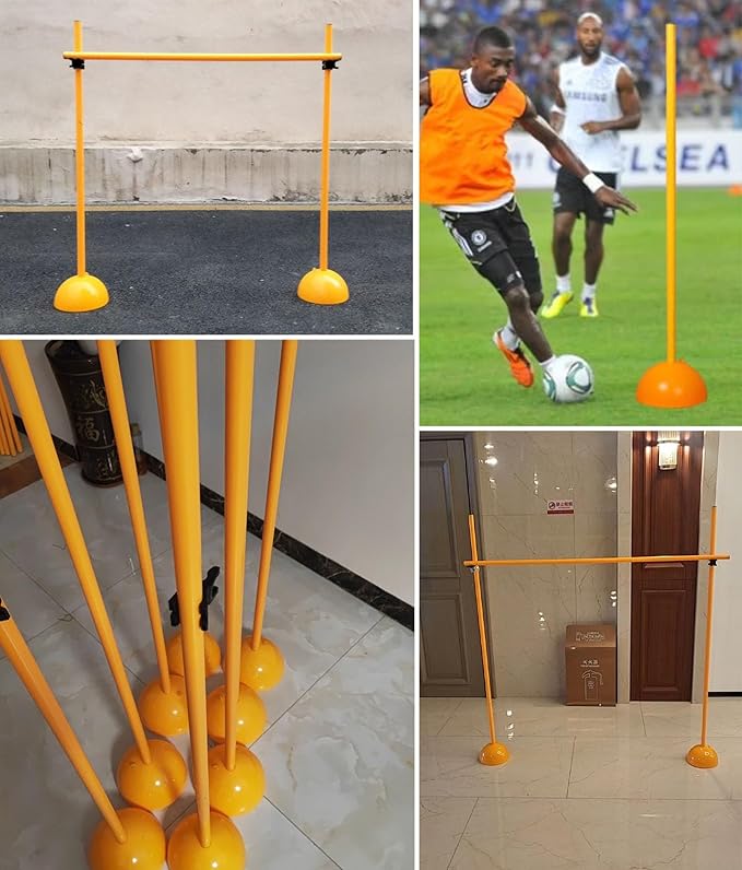 Agility Hurdles Jumping Practice Hurdles Pole - 100/150/180cm, Agility Hurdles Sports Equipment, Soccer Trainer, Track & Field Hurdle, Speed Hurdles for Dog(100cm/39in/3.3ft)