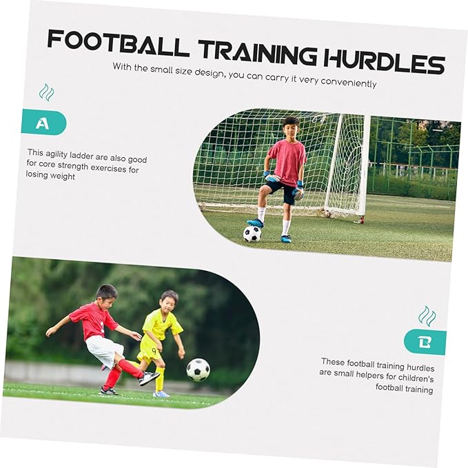 5Pcs Jumping Hurdles for Soccer Agility Training Lightweight Outdoor Hurdles Speed Strength and Coordination with Practical Training Equipment