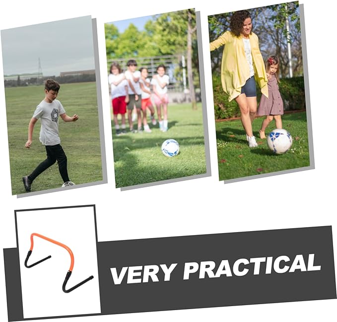 Plastic Agility Hurdles for Soccer Training Wear-Resistant Speed Hurdles for Boys and Girls Design for Convenient Practice Coordination and Strength