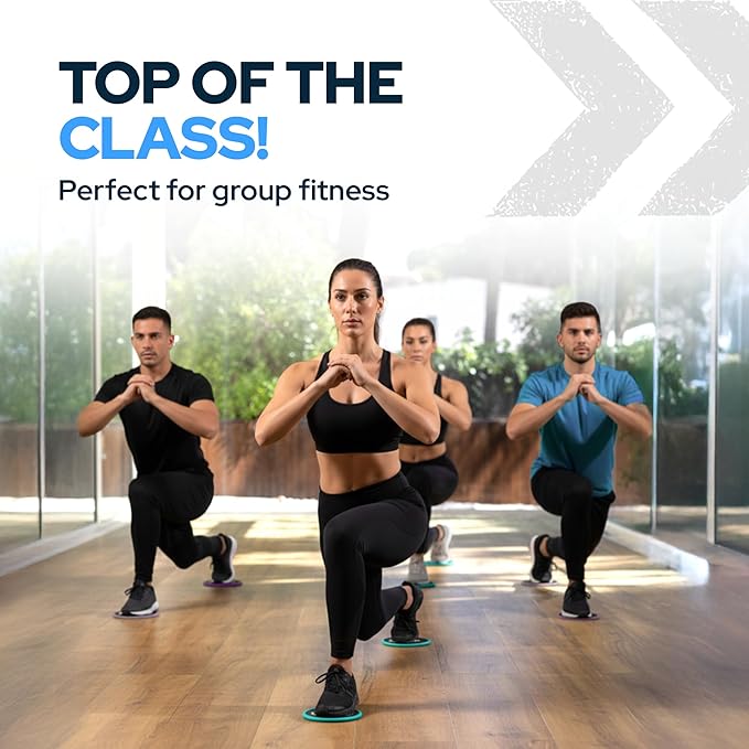 Core Sliders for Working Out 20 Disc (10 Set) Pack, Dual Sided Exercise Gliding Discs for Use on All Surfaces, Ultimate Core Trainer, Perfect for Group Training Classes, Gym & Home Total Body Workout