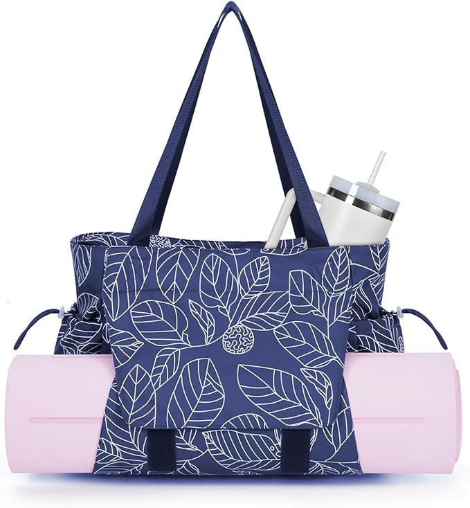 sportsnew Yoga Mat Bag Tote Yoga Gym Bags For Women Men with Waterproof Wet Pocket & Hook-and-loop, Quick Access Storage Yoga Mat Bag Carrier