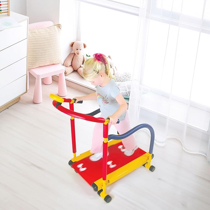 Redmon Fun & Fitness for Kids Manual Treadmill with Odometer, Timer, Auto-Off, and Monitor
