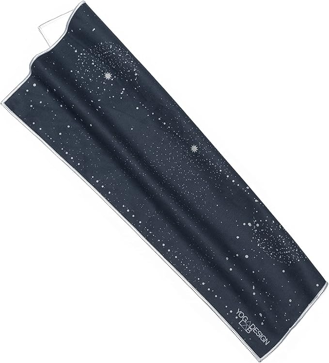 yogadesignlab | The Hand Towel | Premium Non Slip Hand Towel | Designed in Bali | Colorful Eco Printed + Quick Dry + Soft | Hot Yoga, Bikram, Ashtanga, Sport, Barre, Travel (Celestial)