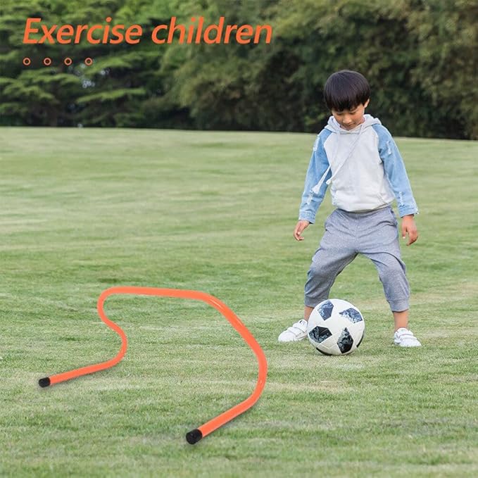 HANABASS 3pcs Sports Agility Hurdles for Boys and Girls Lightweight Plastic Training Equipment for Enhanced Coordination and Speed Development Soccer and Practice