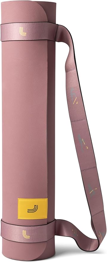 Lolë Pose Yoga Mat with Strap Carrier | Non-Slip Textured 5mm Thick Workout Mat | Ideal for Hot Yoga & Pilates | Lightweight & Sweat Resistant