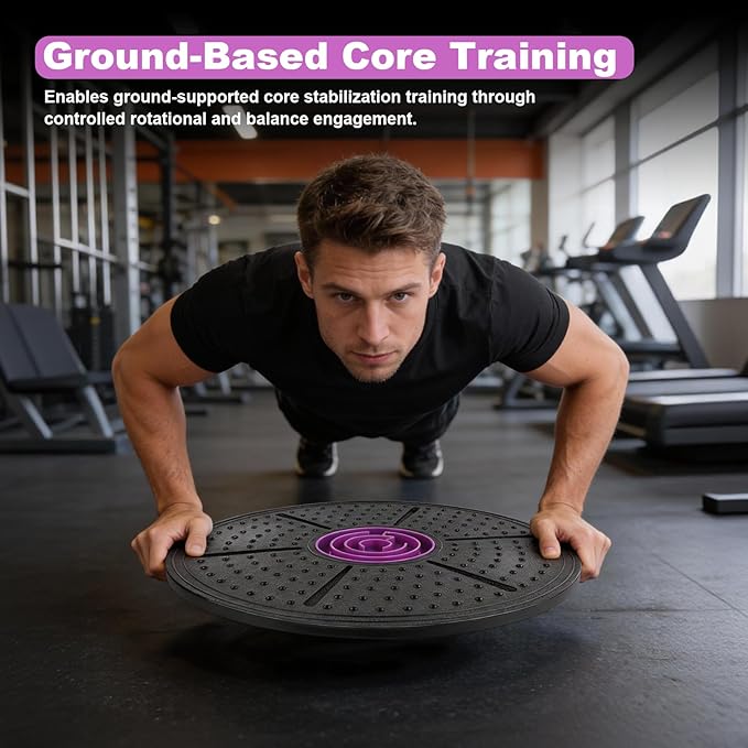 Labyrinth Balance Board, Yoga Balance Board with Maze, 14.6inch Plastic Wobble Stability Board Core Strength Fitness Disc for Home Gym Workout 150KG Load