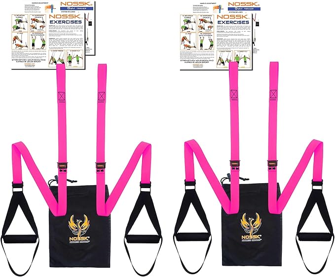 2 Pack! 2 sets of NOSSK GYM Pro Suspension Fitness Trainers - Manufactured in California using US and Global Components!